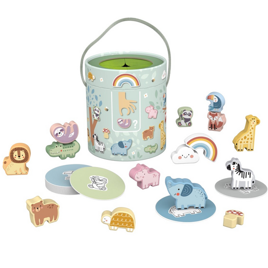 Animal Touch And Match Mystery Bucket