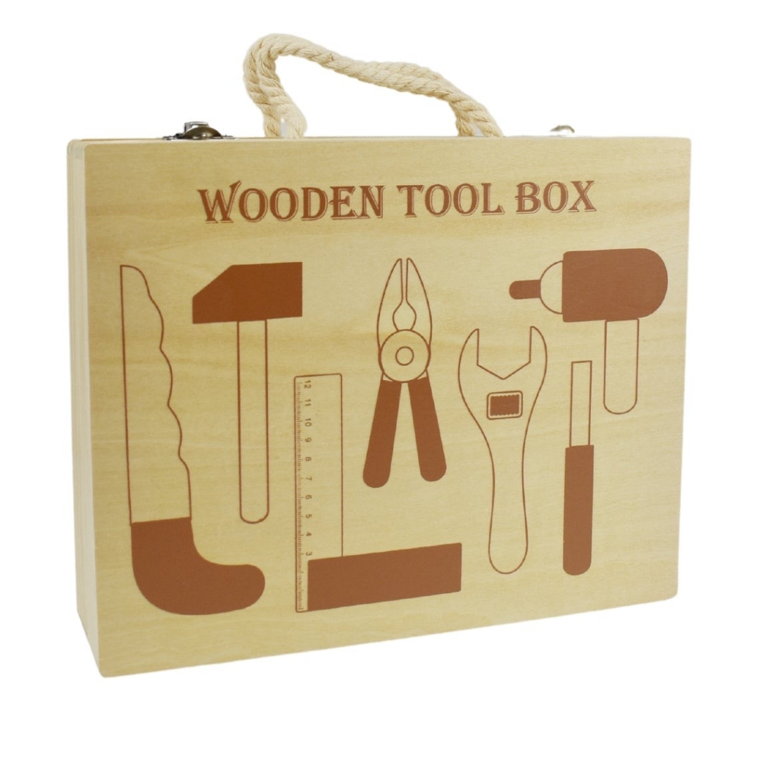 Wooden Kids Toolbox Boxed