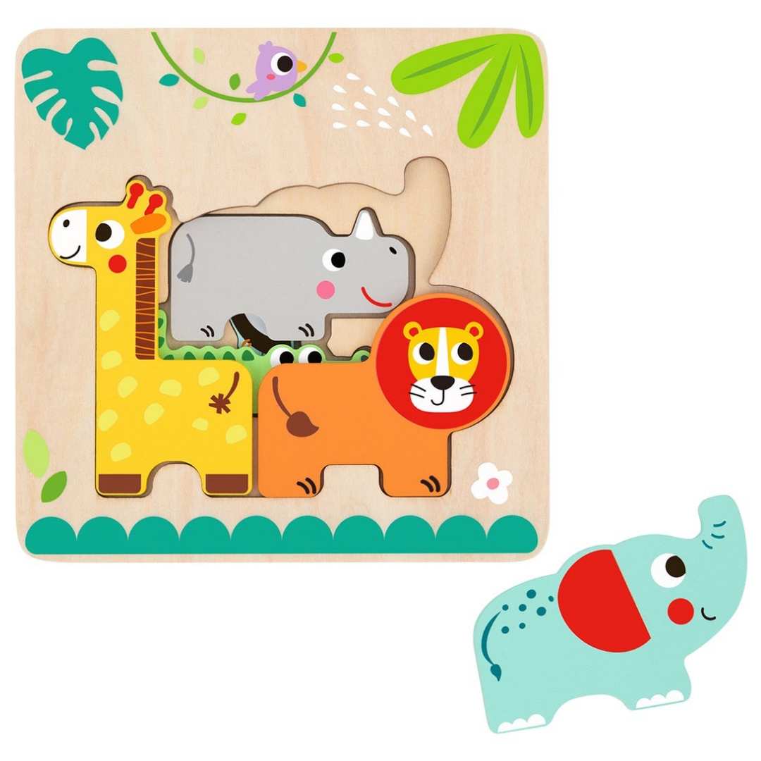 Multi-Layered Animal Puzzle