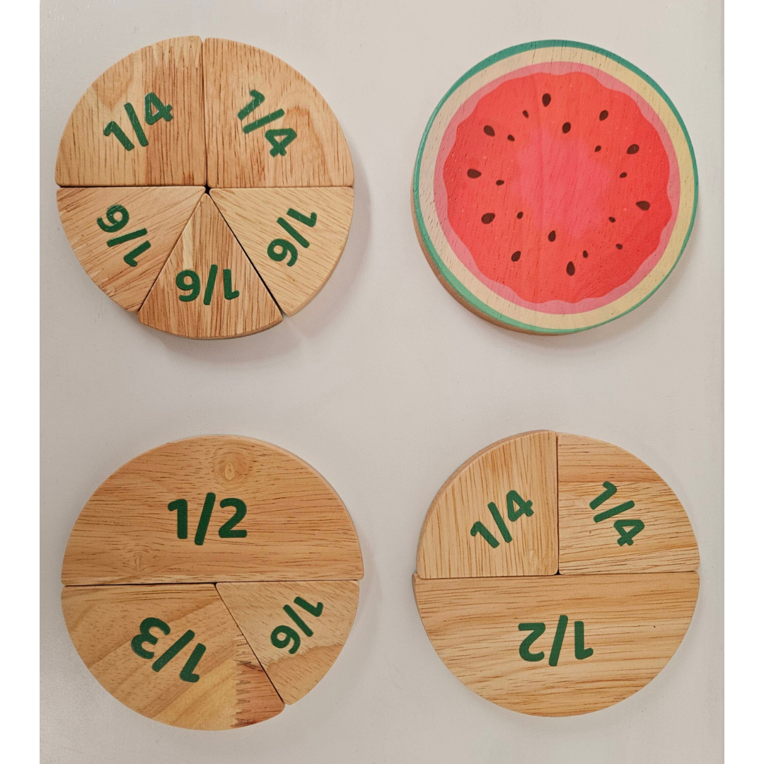 Watermelon Fraction Set