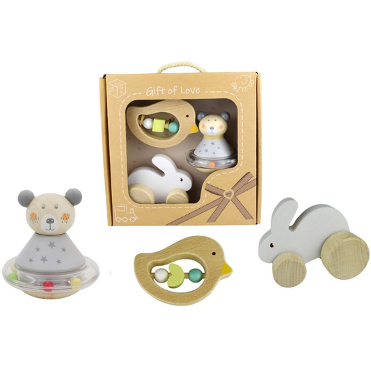 Baby Gift Set Bunny Bird Bear 3pcs