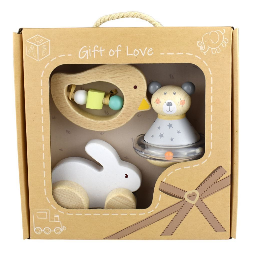 Baby Gift Set Bunny Bird Bear 3pcs