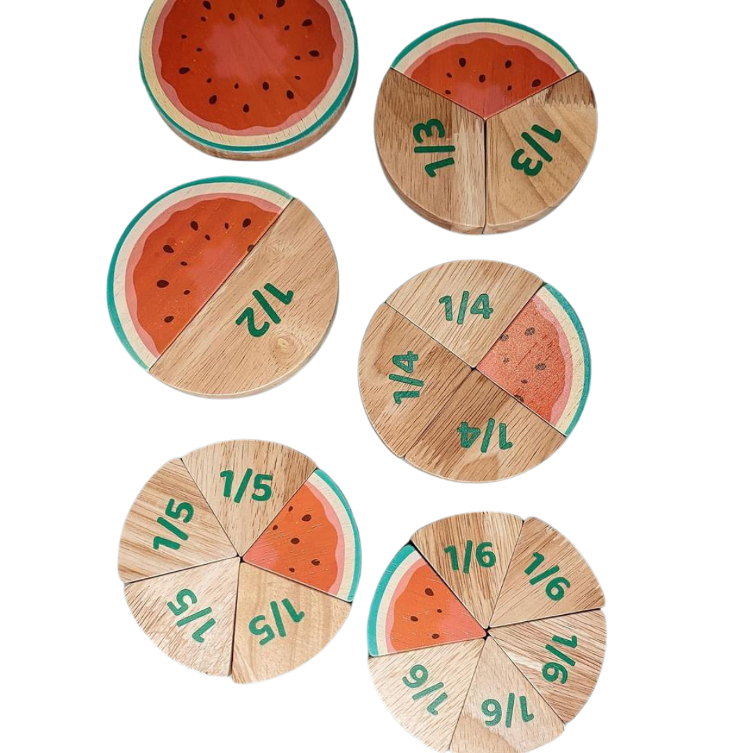 Watermelon Fraction Set