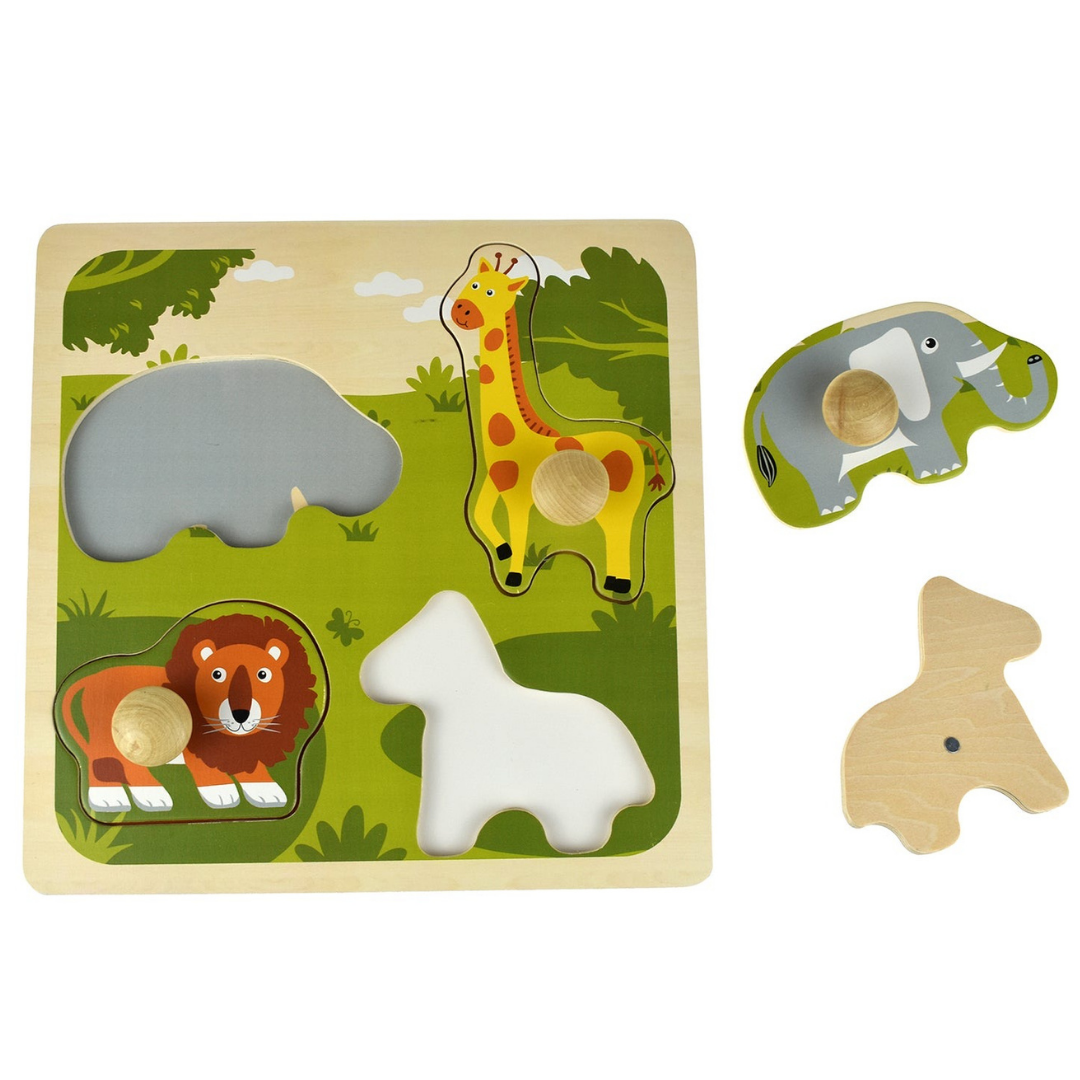 Safari Animal Large Peg Puzzle