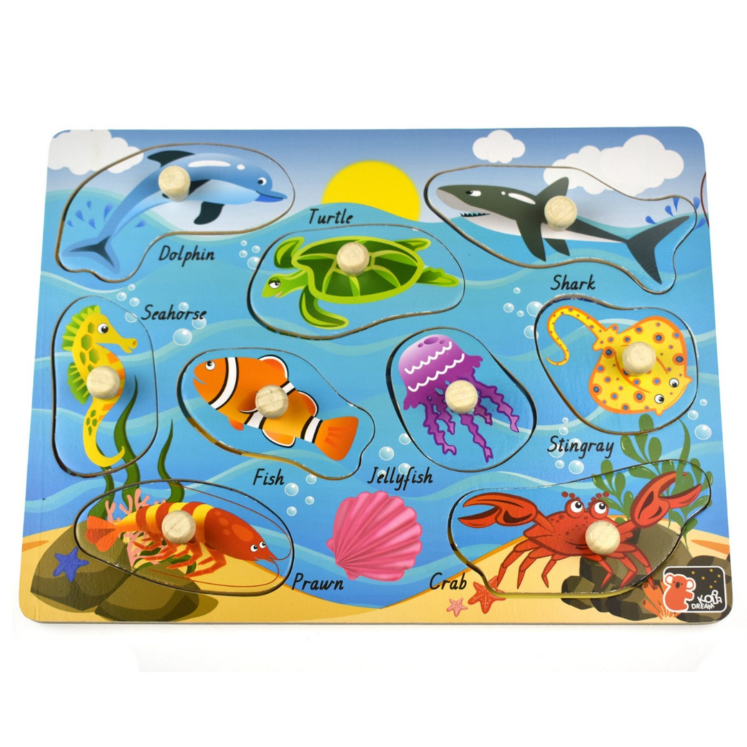 Sea Animal Peg Puzzle