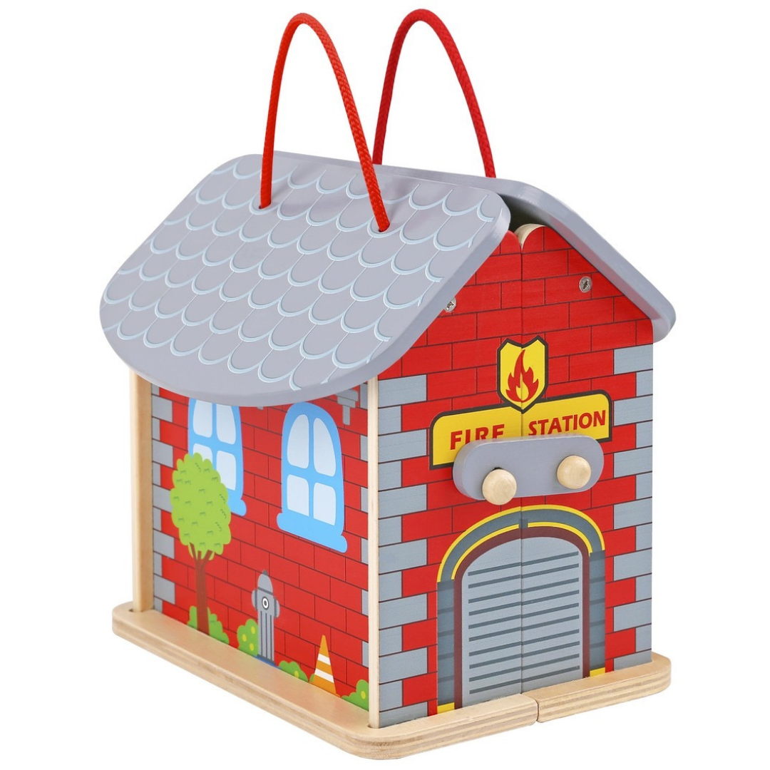 Fireman Playset With Carry Box