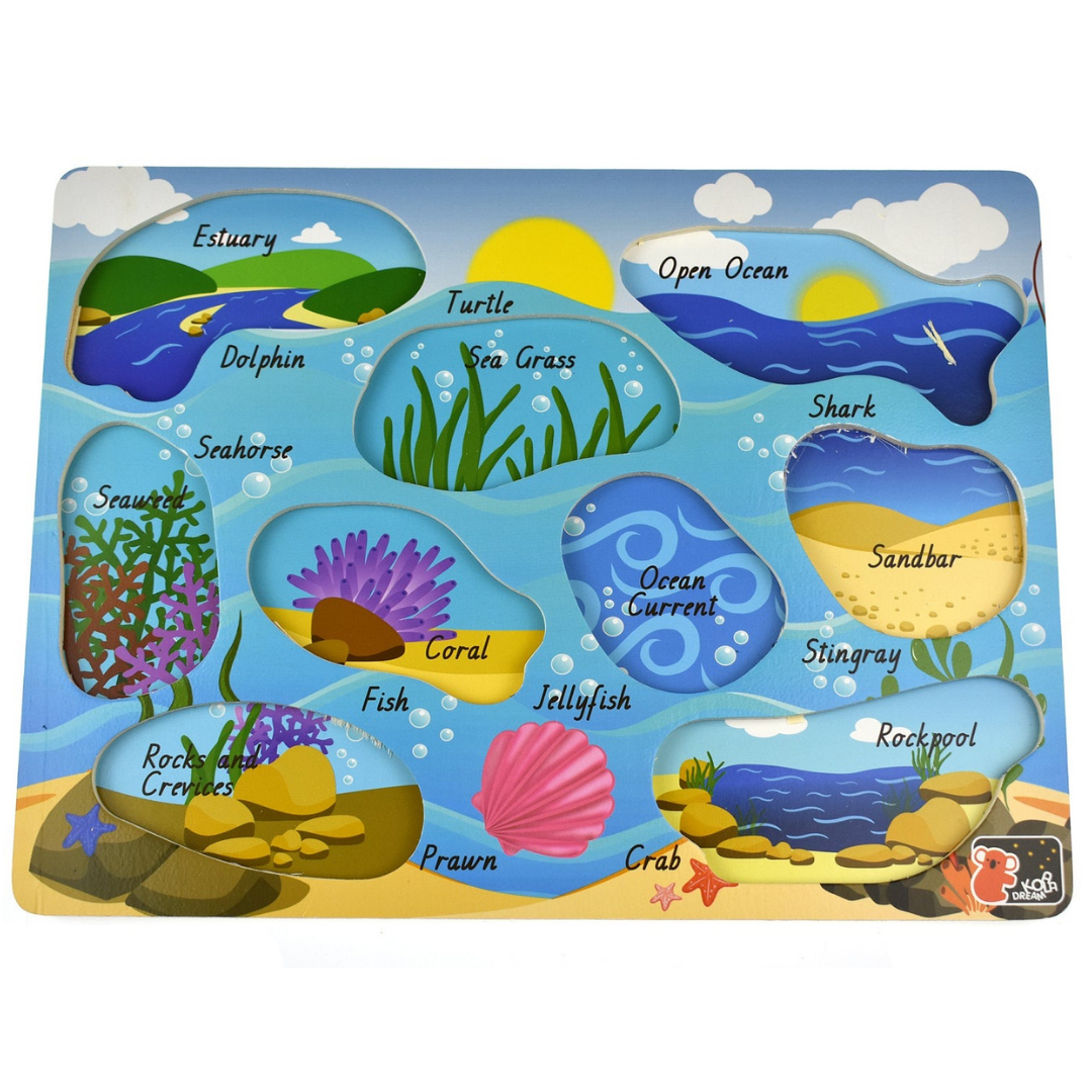 Sea Animal Peg Puzzle