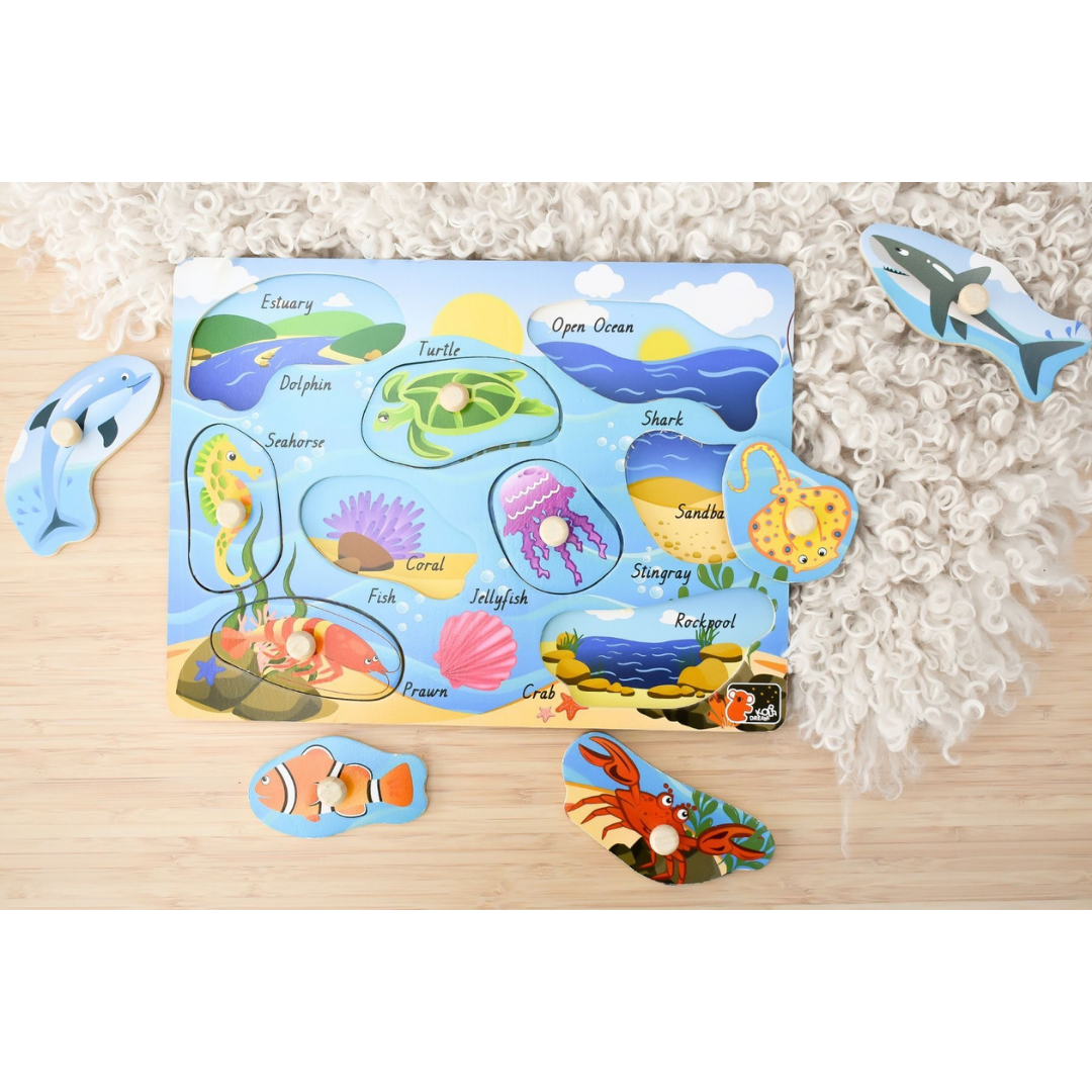 Sea Animal Peg Puzzle