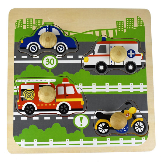 Traffic Large Peg Puzzle