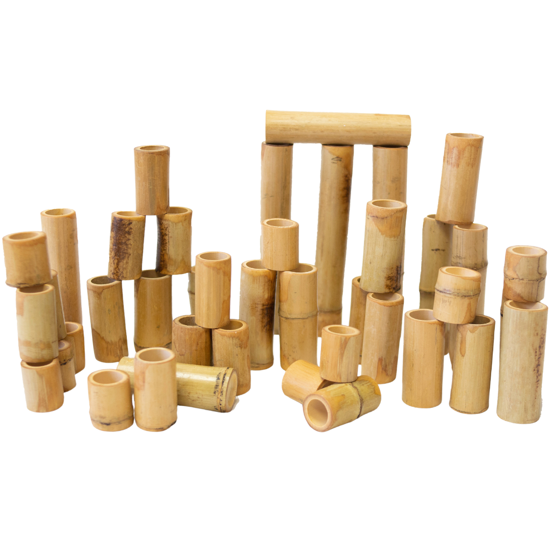 Bamboo Counting and Building blocks 40 pcs