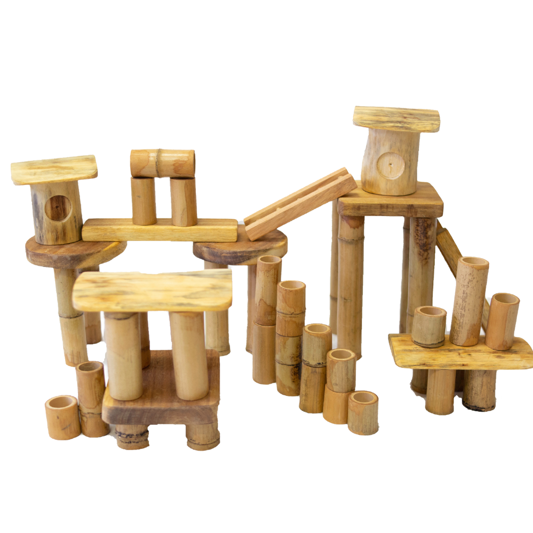 Bamboo Building Block Set of 50