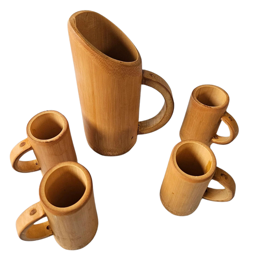 Bamboo Jug and Cup Set