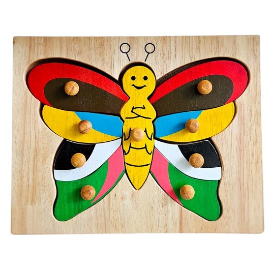 Butterfly knob puzzle