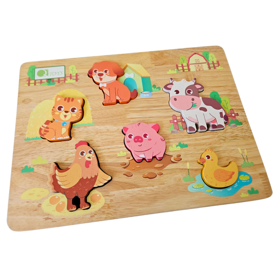 Farm Animal Play Set & Puzzle