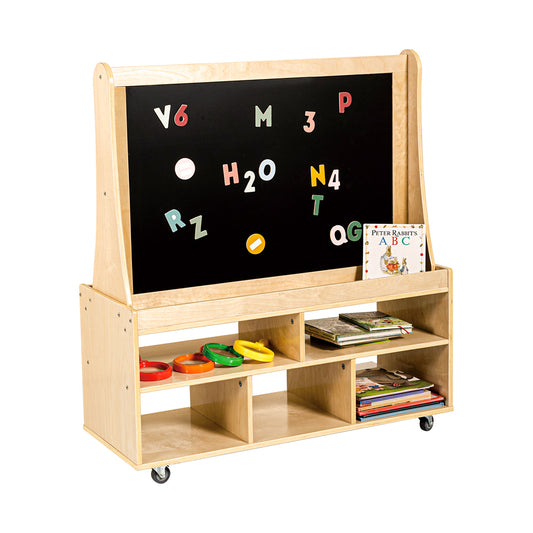 Magnetic Standing Easel White and Black Board