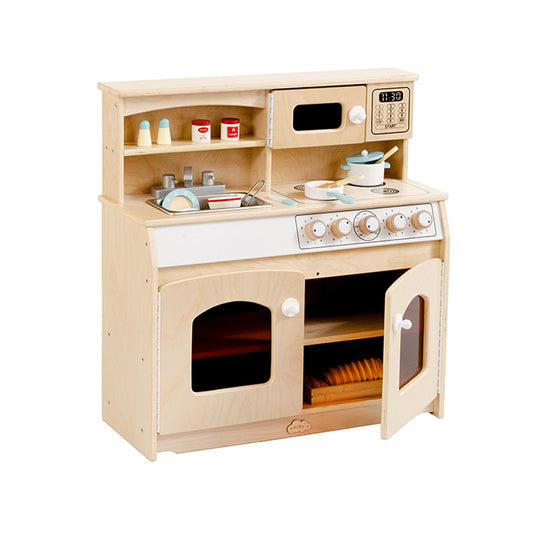 Wooden Play Kitchen 4-in-1