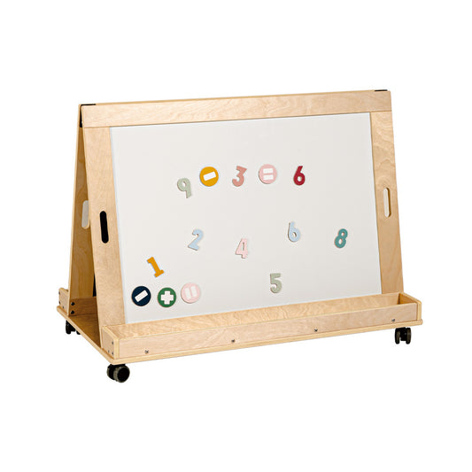 Magnetic Standing Easel White and Black Board