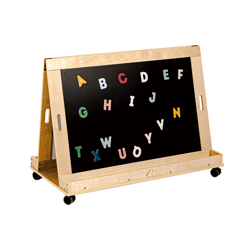 Magnetic Standing Easel White and Black Board