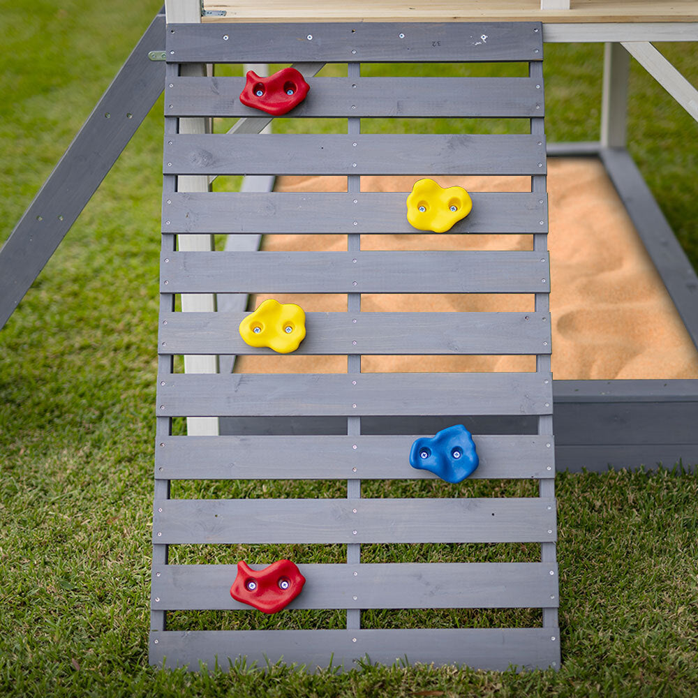 Wooden Tower Cubby House with Slide