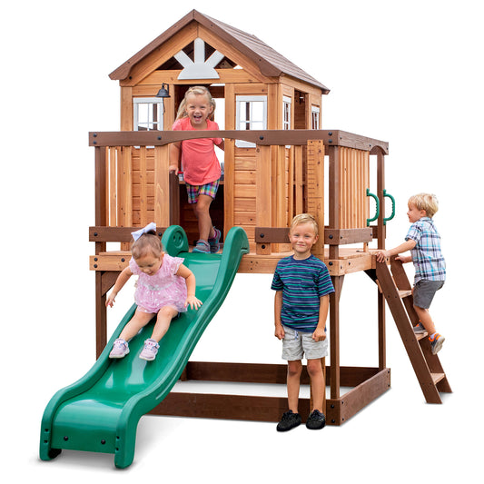 Echo Heights Cubby House with Slide