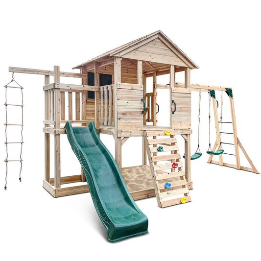 Kingston Cubby House with Green Slide