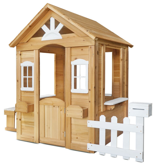 Kids Cubby House Natural