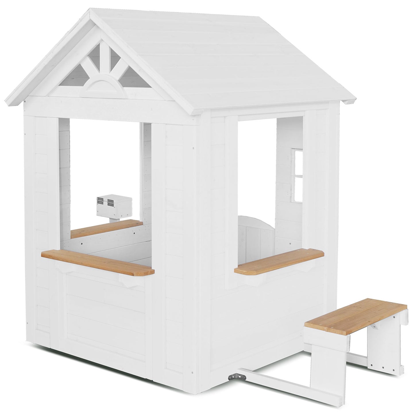 Kids Cubby House in White - with Floor