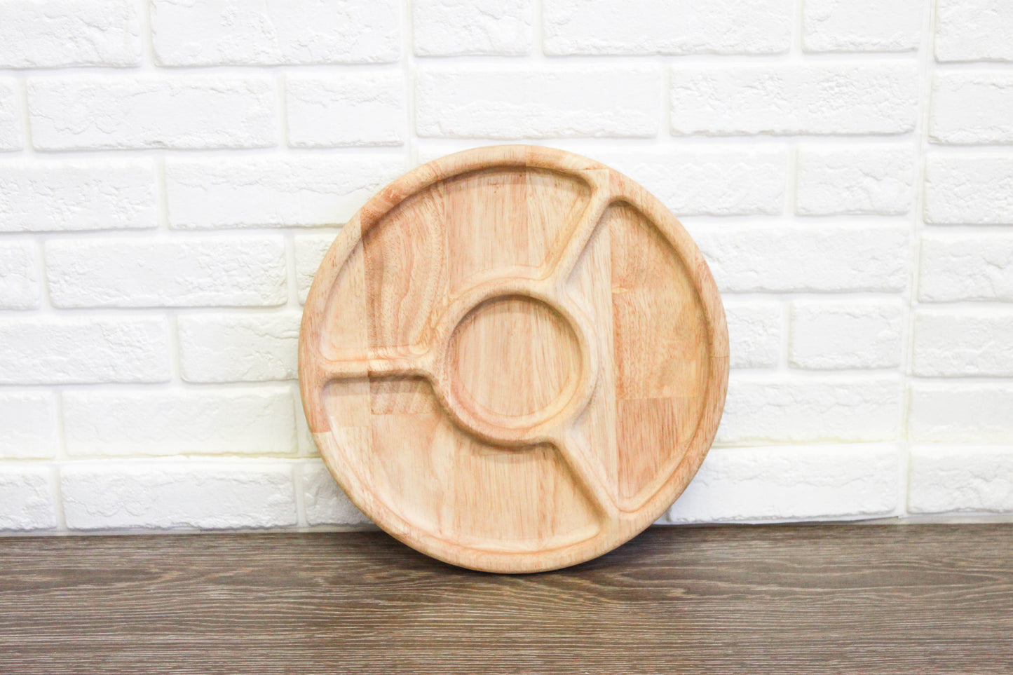 Round Wooden Dividing Tray