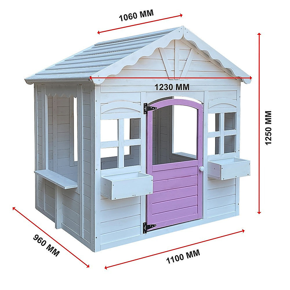 Wooden Cottage Cubby House