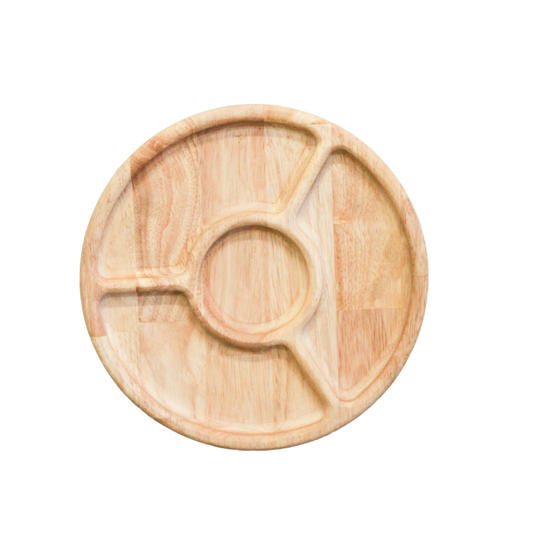 Round Wooden Dividing Tray