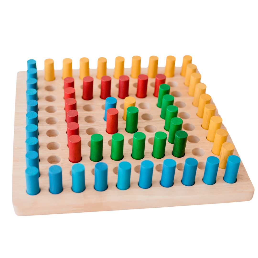 Wooden Peg Board